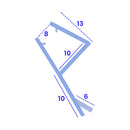 High-Quality Clear PVC Shower Seal Ideal for Bath Screens & Shower Doors - 8-10mm Glass