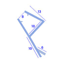 High Quality Rigid PVC Shower Screen Seal for Bath & Shower Doors (Various Lengths)