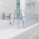 Clear Rigid PVC Shower Screen Seal for Bath & Shower Doors (Available in Various Lengths)