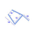 Durable PVC Shower Seal for Bath Screens and Shower Doors 10-12mm Glass