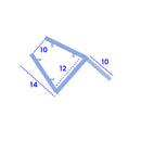 Straight Fin Shower Seal for 10-12mm Glass (800mm to 2500mm)