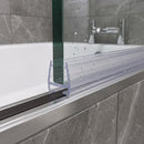 High Quality Rigid PVC Shower Screen Seal for Bath Screens & Shower Doors (Lengths of 800mm, 900mm, 1400mm, 2000mm)