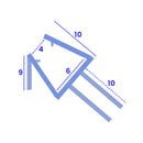 Clear Rigid PVC Shower Screen Seal for 4-6mm Glass (800mm, 900mm, 1400mm, 2000mm)