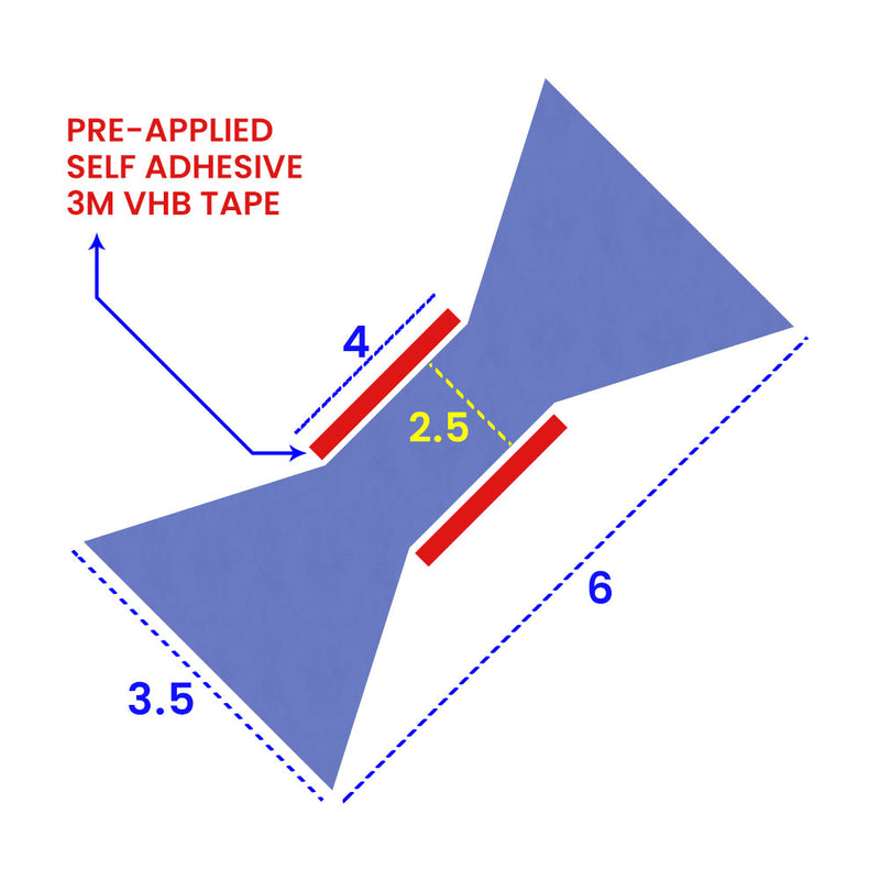 Glass Partition Seal for 6mm Glass Panels Easy Peel & Stick Installation