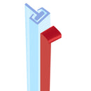 Clear Shower Seal for Bath and Shower Screens – 800mm to 2000mm Options