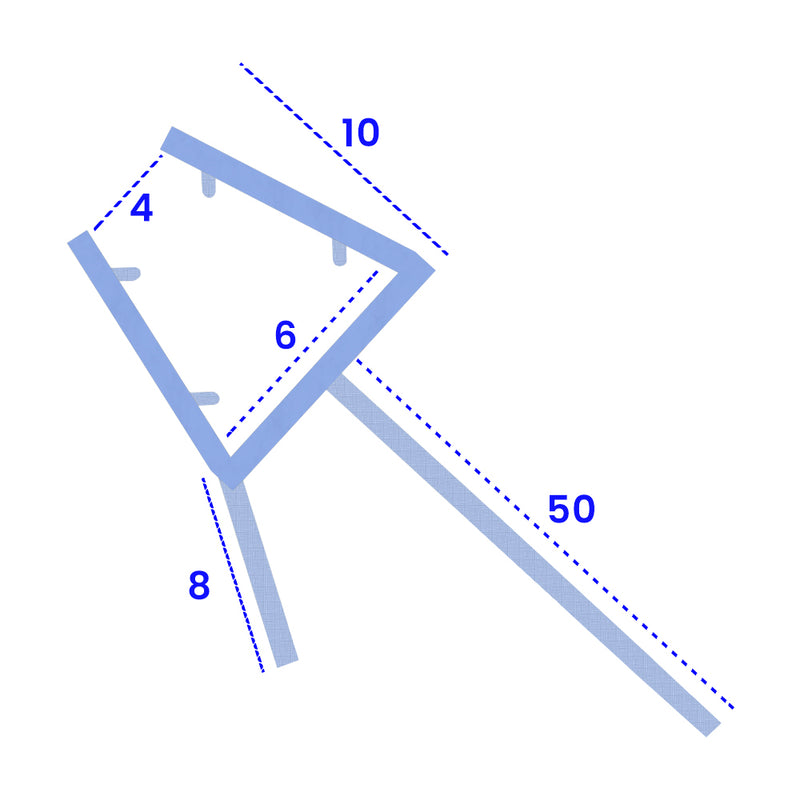 High-Quality Rigid PVC Shower Seal For 4-6mm Glass Panels – Seals 45-55mm Gaps