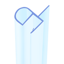 High Quality Rigid PVC Shower Screen Seal for Bath & Shower Doors (Available Lengths)