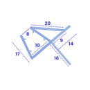 Flexible Shower Seal for 8-10mm Glass Fits Gaps from 11mm to 16mm