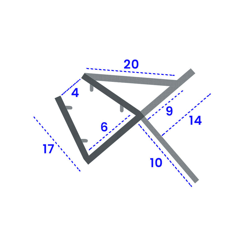 Rigid PVC U-Section Seal for Black Shower Doors and Bath Screens