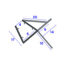 Black Shower Screen Seal for 4-6mm Glass Gaps 5-10mm (Various Lengths)