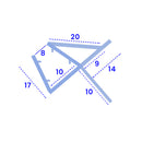 Easy-Fit Shower Seal For Straight Glass Fits 8-10mm Seals - 5-10mm Gaps