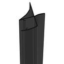 Durable Black PVC U Shower Seal for 2-6mm Gaps – Fits 8-10mm Glass
