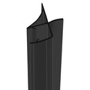 High-Quality Black Shower Screen Seal for Straight Glass (Length Options Available)