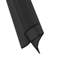 High-Quality Black Shower Screen Seal for Straight Glass (Length Options Available)