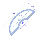 Easy-to-Cut Rubber Threshold Seal for Leak-Free Wet Rooms and Baths