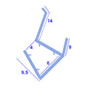 Clear Shower Screen Seal for 4-6mm Glass Enclosures (800mm, 900mm, 1400mm, 2000mm)