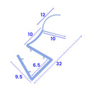 Universal Clear Shower Seal 4-6mm Glass for Koralle/Sphinx Facette Enclosures
