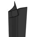 Black Rigid PVC U-Section Seal for Shower Doors and Bath Screens