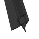 High-Quality Black Shower Screen Seal for Straight Glass (2000mm & 2500mm)