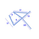 Clear Shower Screen Seal for 4-6mm Glass Gaps (800mm, 900mm, 1400mm, 2000mm)