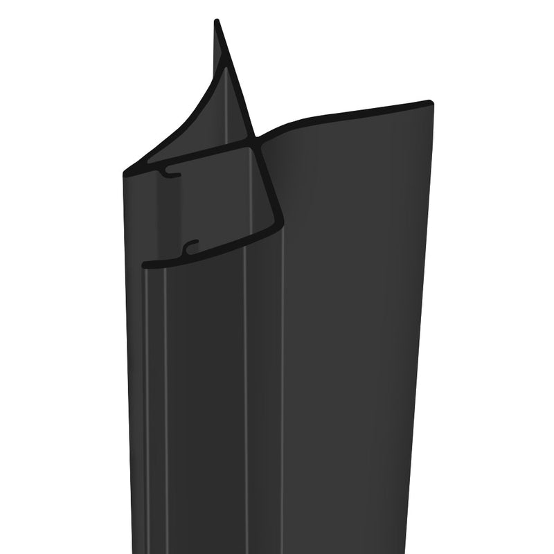 High-Quality Black Shower Seal for 4-6mm Glass Various Lengths Available
