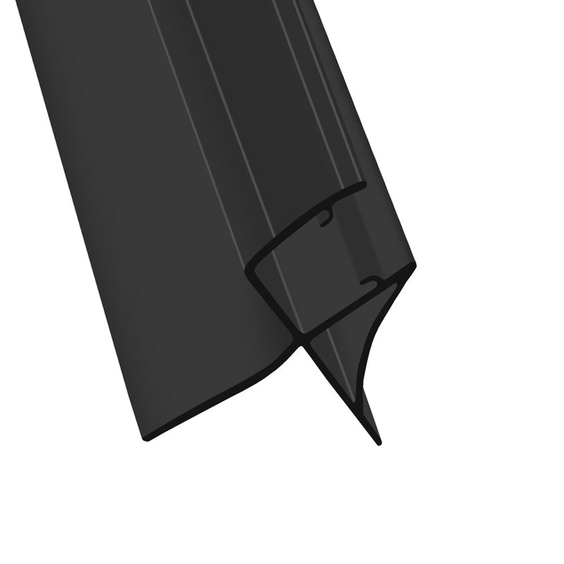 High-Quality Black Shower Seal for 4-6mm Glass Various Lengths Available