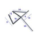 High-Quality Black Shower Screen Seal for 8-10mm Glass (2000mm & 2500mm)