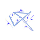 Premium Rigid PVC Shower Seal For a Perfect Fit on Straight Glass