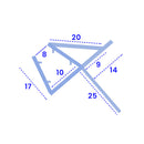 Premium Straight Shower Seals Gaps from 20mm to 25mm