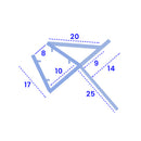 Clear Shower Screen Seal for 8-10mm Glass Gaps (800mm, 900mm, 1400mm, 2000mm)