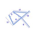 Straight Shower Seal For 3-4mm Glass – Fits Gaps from 1mm to 6mm