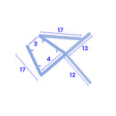 Clear PVC Shower Seal Fits 3mm-4mm Glass and Seals 7mm-12mm Gaps