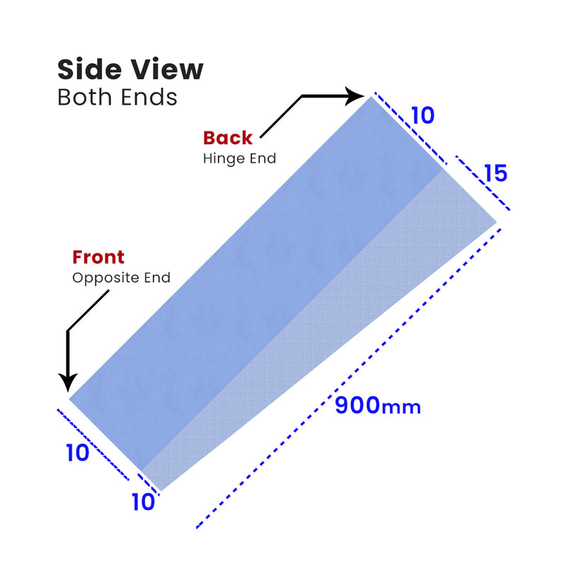 Watertight Tapered Seal Shower Screens 15mm to 10mm for Uneven Gaps