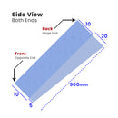 Tapered Shower Screen Seal for Uneven Gaps (Length 900mm)