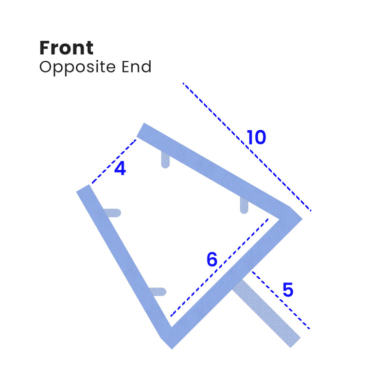 Watertight Tapered Shower Seal for Glass Thicknesses of 4-6mm