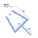 Premium Tapered Shower Seal with Soft Fin for Uneven Gaps 90cm Length