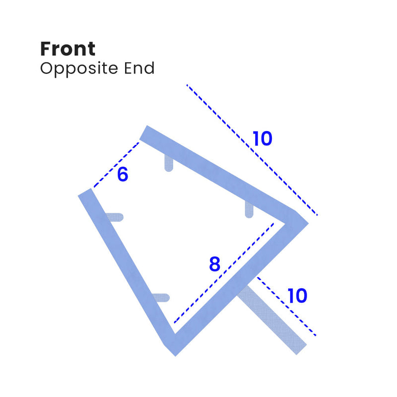 Versatile 8mm Tapered Shower Door Seal Easy Installation