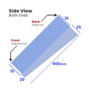 Tapered Shower Screen Seal for Uneven Gaps (900mm)