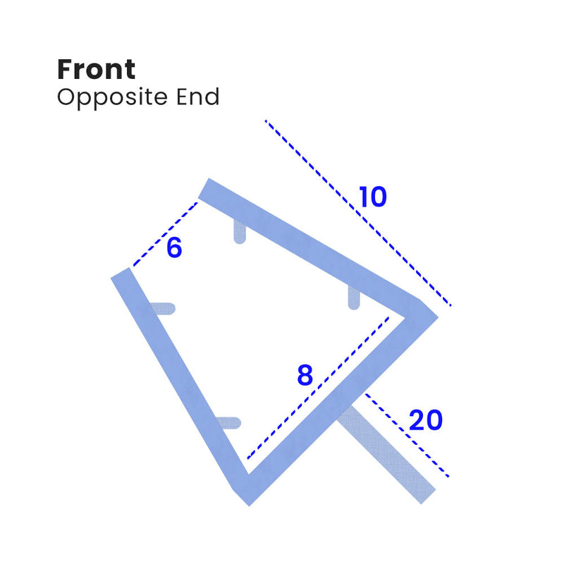 Adjustable Tapered Seal for Shower Screens 90cm Length Watertight Protection