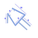 High-Quality Clear Shower Screen Seal for 4-6mm Glass (800mm, 900mm, 1400mm, 2000mm)