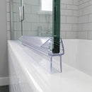 Rigid PVC Shower Screen Seal for Straight Glass (Various Lengths)