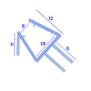 High-Quality Shower Screen Seal for 8-10mm Glass (800mm, 900mm, 1400mm, 2000mm)
