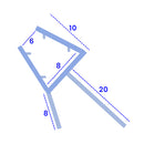 High-Quality PVC Shower Screen Seal for Bath & Shower Doors (800mm, 900mm, 1400mm, 2000mm)