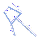 High-Quality Rigid PVC U-Section Shower Seal for Straight Glass Easy Installation