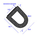 High-Quality EPDM Sponge Rubber Seal Adhesive Backed - 12.3mm x 10mm