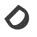 High-Compression EPDM D-Shaped Seal 30mm x 26mm Durable & Leakproof