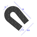 Professional-Quality Sponge U Seal 11.5mm x 16mm Compression-Sealing EPDM Rubber Strip