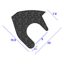 Closed Cell EPDM Sponge Seal for Watertight Applications – 20mm x 19.8mm