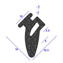 Versatile 18.2mm x 18mm Sponge Seal Weather and UV Resistant