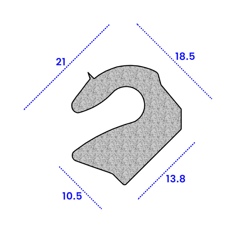 Premium EPDM Boot Seal for Jaguar MK2 – 21mm x 18.5mm – Sold Per Metre